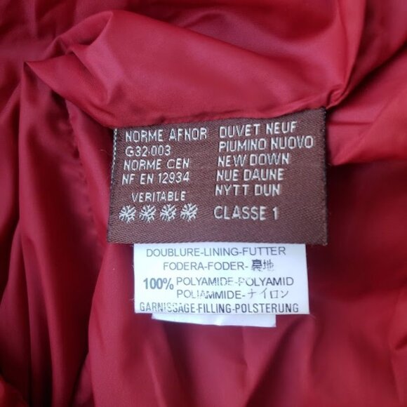 Vintage Moncler Red Square Quilted Puffer Jacket Coat - Picture 8 of 11